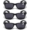 V.W.E. 3 Pairs Classic Comfortable Reading BIFOCAl Sunglasses - UV