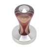 Colorful Wood Coffee Flat Tamper Stainless Steel Base Powder Hammer