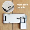 4 Inch Hasp and Staple, Door Latch Gate Lock Heavy