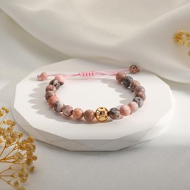 VULETO Pickleball Bracelet Gifts for Pickleball Lovers Women, Bead Ball Bracelet Pickleball Accessories Jewelry Gifts Gold