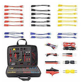 Outzone Automotive Test Lead Kit 92 Pieces Electrical Testers Auto Diagnostic Tools Wire Connectors Adapter Cables Set