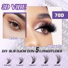 Extensiones De Pestañas Kit 3d Gruesas Individuales B&q