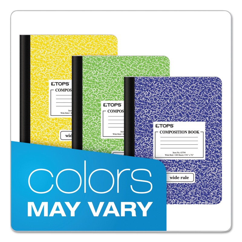 TOPS, TOP63794, Wide Ruled Composition Books, 1 Each