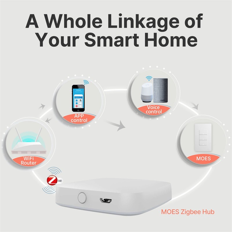 Tuya Zigbee Intelligent Home Switch SpringBack Light Switch Voice Control