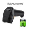 FG WX2800C 433MHz Wireless Scanner Gun 32-Bit Barcode Decoder With