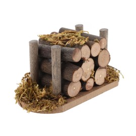 Abaodam 1 Set Garden Micro Landscape Mini Firewood Farm Firewood Mini Fireplace Logs Firewood Pile Model Dollhouse Accessories 1 12 Scale Dollhouse Firewood Decor Miniature Bonfire Model