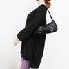 SwankySwans Ami Women's Twin Pocket Shoulder Bag, black