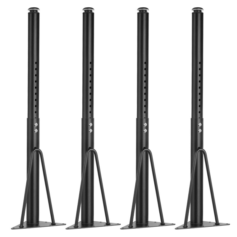 Hocamel Adjustable Table Legs 18-30 inch (45-75cm), Metal Desk Legs