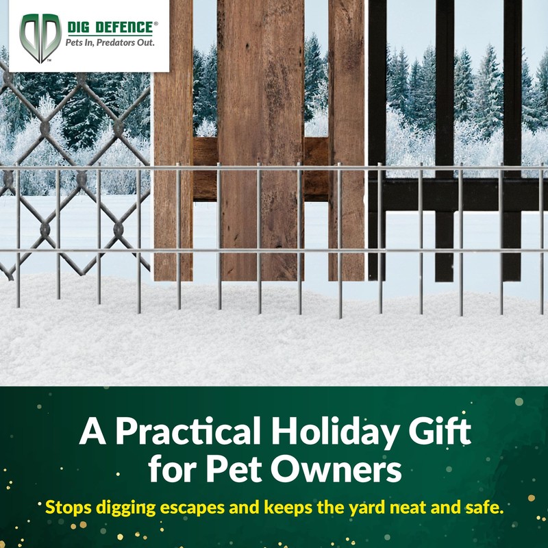 Dig Defence Animal Barrier Fence 4 Pack Large, Holiday Gift