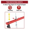 Autoparts Engine Hoist Support Bar Load Leveler W/ Dual Hook