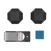 Aluminum Cue Chalk Holder Clip Octagon 2 Layers Silent Billiard