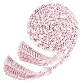 Zanzike Graduation Honor Cord with Tassel, Pink, Terylene, Graduation, Academic, Traditional