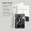 Lantern Press Fort Bragg, California, Mermaid, Scratchboard (52 Playing Cards,