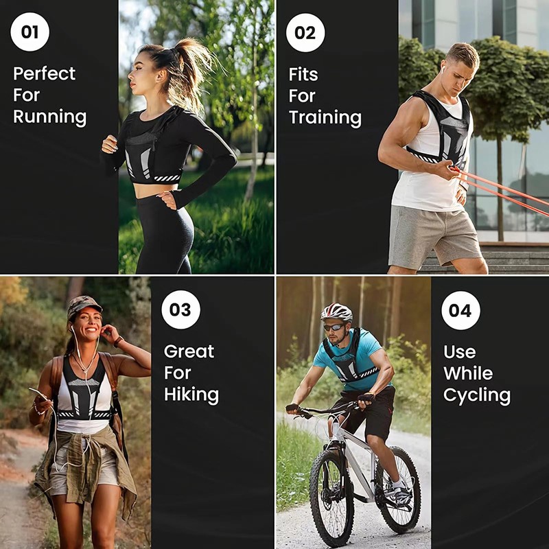 AANDD Running Vest with Phone Pocket Lightweight Adjustable Reflective Jogging