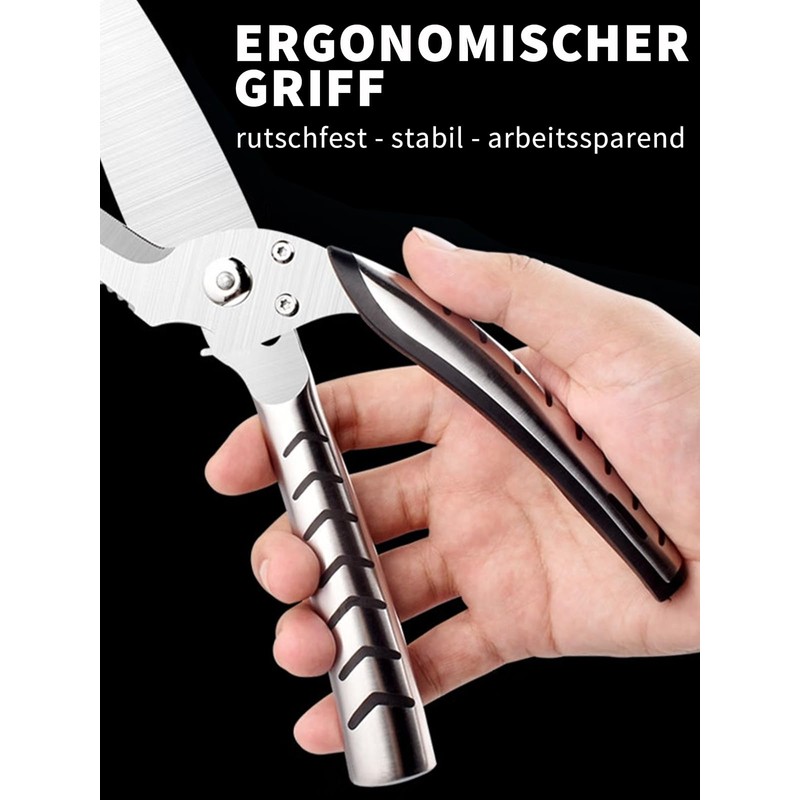 Stainless Steel Meat Scissors Sharp Poultry Scissors Japanese Household Scissors
