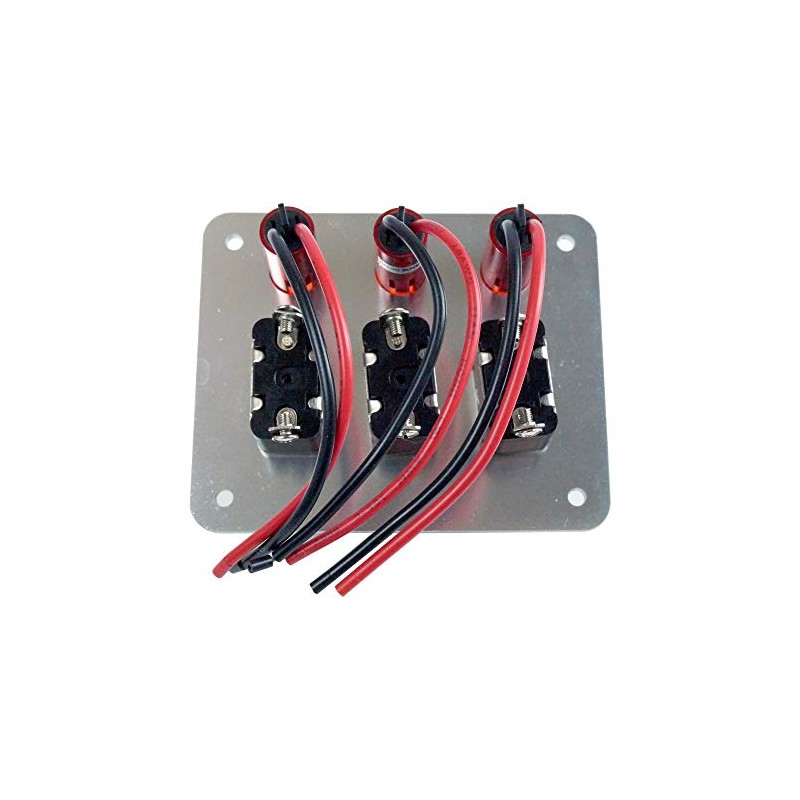 3 Rows Safety Cover Toggle Switch with Red Indicator Light