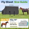 Hsei Horse Fly Sheet Black Mesh Breathable UV Protection Summer