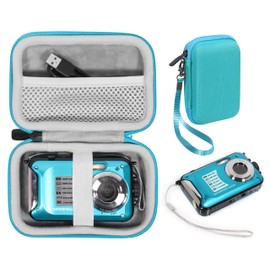 CaseSack Case for Waterproof Camera YISENCE, Yifecial, Kaisoon Tech, Heegomn, Vmotal, S & P Safe and Perfect, Underwater Camera, Kid Underwater Camera/Video Camera