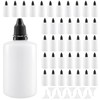 MUKSEUT 40 Pack 100ml Plastic Dropper Bottles, Clear Empty Squeezable