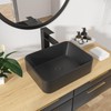 Kichae Vessel Sink Rectangular - 19"x15" Modern Bathroom Rectangle Above