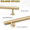 RZDEAL 5 Inch Kitchen Cabinet Handles Solid Brass Cabinet Pulls