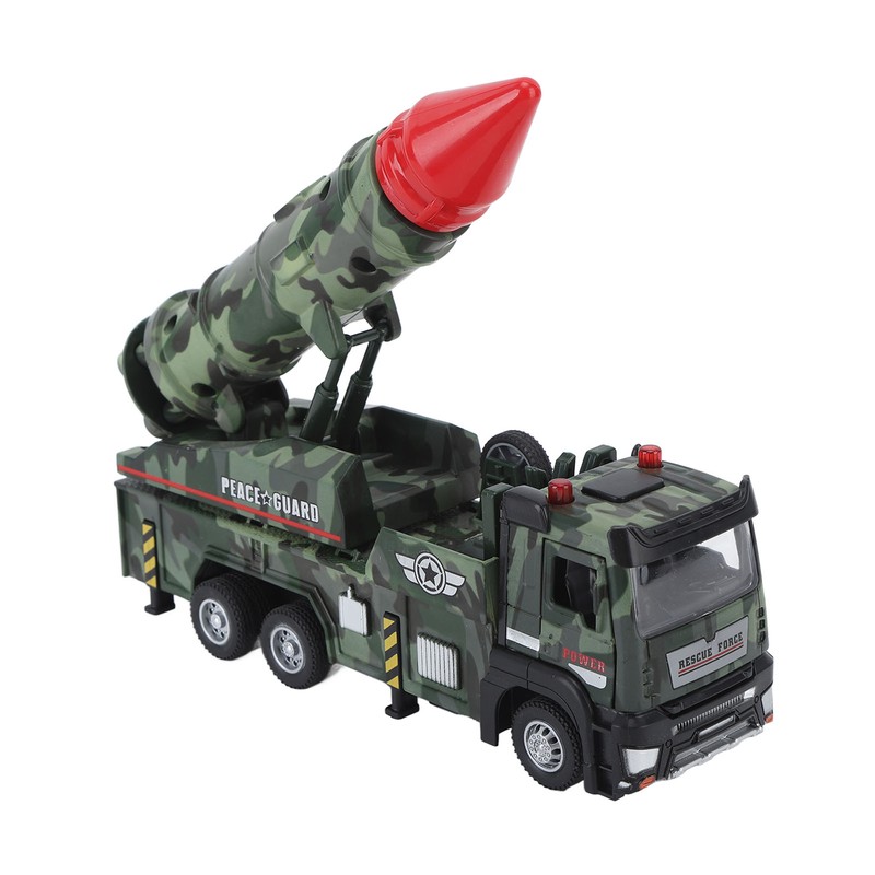 Missile Truck Toy High Simulation Strong Return Force Alloy Lights