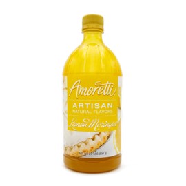 Amoretti - Natural Lemon Meringue Artisan Flavor Paste 8 oz - Use In Pastry, Savory, Brewing & Ice Cream Applications, Preservative Free, Gluten Free, No Artificial Sweeteners, Highly Concentrated