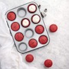 Decora Non-Stick Steel 12 Muffin Pan, Silver
