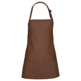 FAME Delta Plus Original Three Pocket Bib Apron - F10 - Mocha (WFA82021MO)