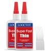 LOOCTOT 60g(2.12 oz) Thin Super Glue Dries Super Fast (2-5