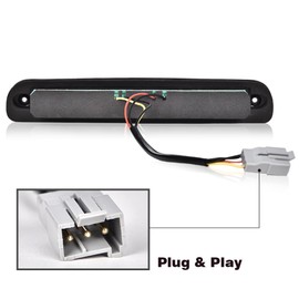 G-PLUS LED 3rd Rear Brake Light Compatible With Ford F250 F350 F450 F550 Super Duty 1999-2015 (NOT Compatible With Harley-Davidson Edition), 3rd Stop Lamps Clear lens Chrome Housing