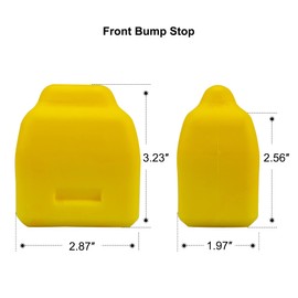 Tope delantero para Jeep Grand Cherokee WJ 2001 2002 2003 2004 paquete de 2 protectores de brazo de control delantero de goma para parachoques de suspensión superior