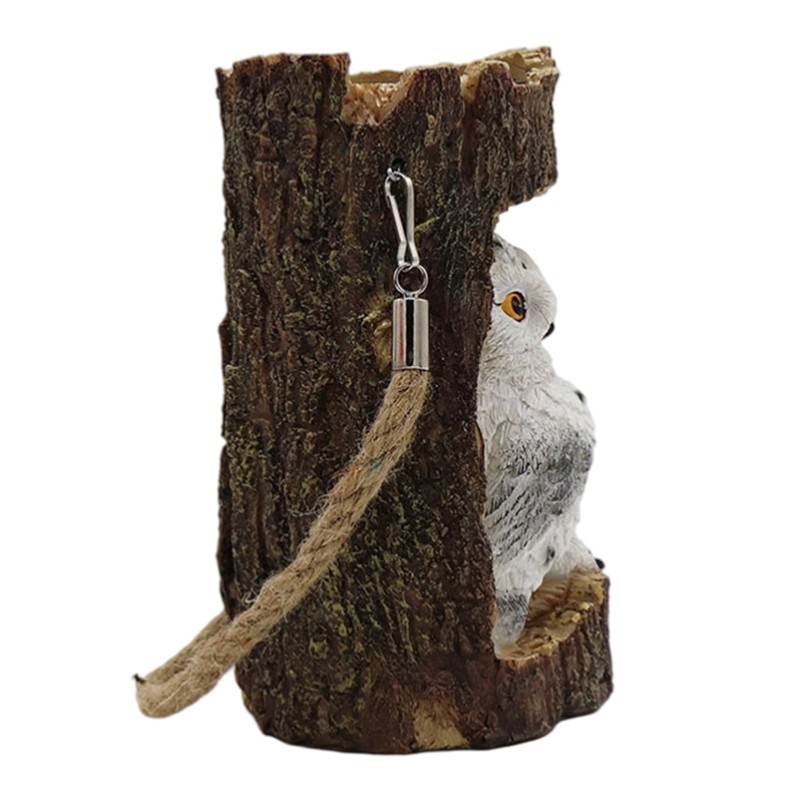 Solar Lights Outdoor Owl Fox in Stump LED Garden Lamp
