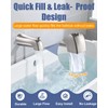 Fosenlion Universal Bathtub Tub Spout with Diverter, Wall Front Mount