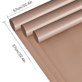 RUSPEPA 20 Sheets Flower Wrapping Paper, Waterproof Floral Bouquet Wrapping Paper, Florist Supplies Packaging for Birthday, Party, Wedding and DIY Crafts - Brown