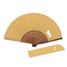 [New Japan Calendar] Unisex Adult Fan Animal Silhouette, lion