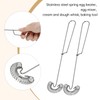 ApexPine 2‑Pcs Stainless‑Steel Spiral Whisks for Home‑Kitchen Egg‑Mixing