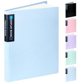 Sooez Art Portfolios 9"x12", 40 Pockets Large Portfolio Folder Display 80 Pages, Heavy Duty Art Portfolio Folder with Clear Sheet Protectors, Presentation Book for Artwork Document Organizer Binder
