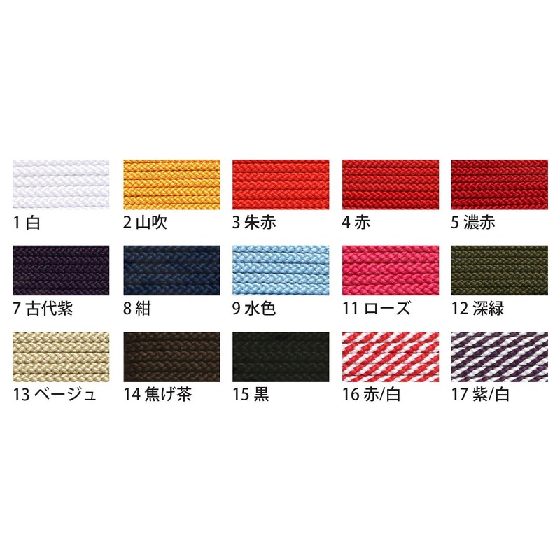 Nippon Chuko Ties DC889-16 Lace, Red/White, Approx. φ0.04 inch (1
