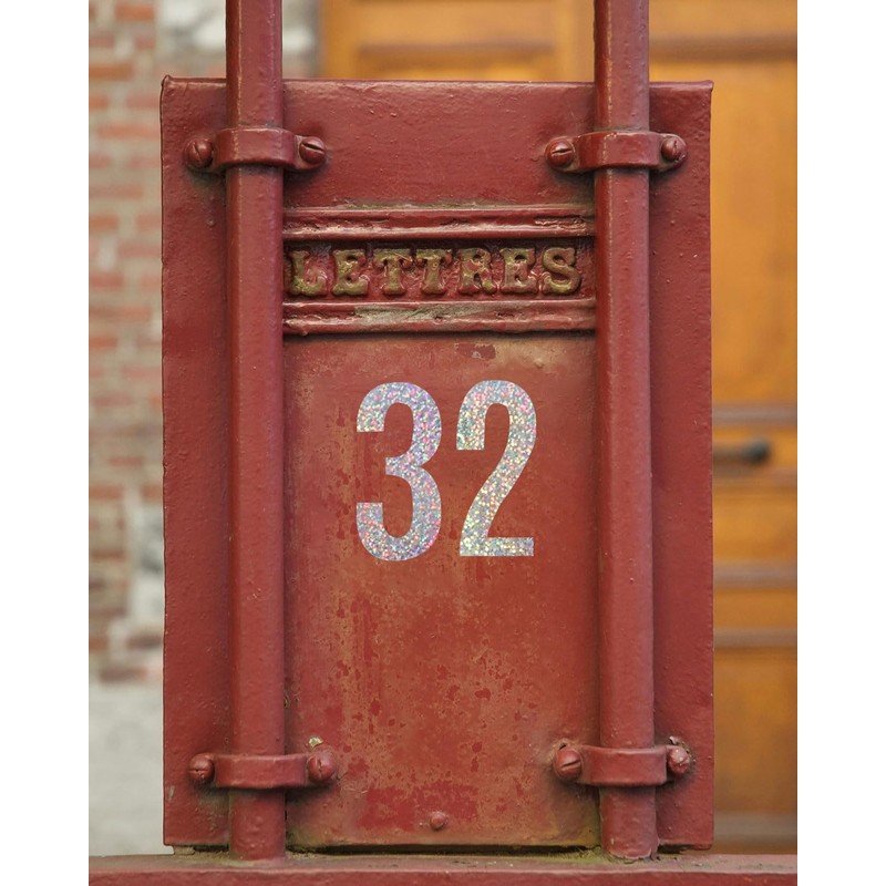 3 Inch Reflective Number Sticker for House Number, Mailbox, Signs