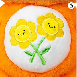 Care Bears 14" Friend Bear Plushie - Medium Size - Orange Plush for Ages 4+ – Perfect Stuffed Animal Holiday, Birthday Gift, Super Soft and Cuddly – Good for Girls and Boys, Collectors