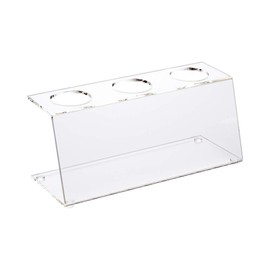 Restaurantware Clear Tek Clear Acrylic Ice Cream Cone Holder - 3 slots - 7" x 2 3/4" x 3 1/4" - 1 count box