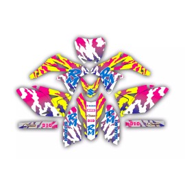 MX ISLAND 1999 - 2000 RM 125 250 GRAPHICS KIT SUZUKI DIRT BIKE  RETRO LOOK DECAL PACKAGE