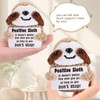 BelleVive Inspirational Positive Crochet Sloth - Handmade Little Memories Emotionally