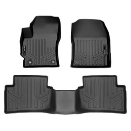 SMARTLINER Custom Fit Floor Liners - Fits 2023-2024 Toyota GR Corolla - 1st & 2nd Row Liner Set - All Weather Floor Liners - Black