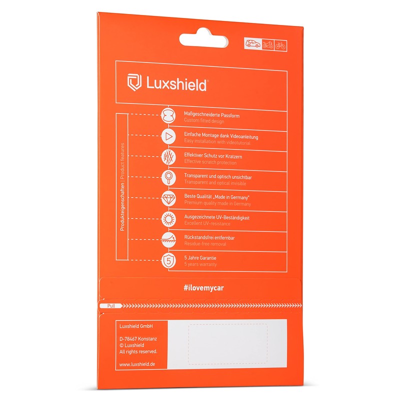 Luxshield Car Door Handle Protection Film for recessed grips for