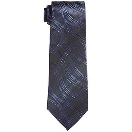 Hiroko Koshino 003254-20000-2920 Men's Necktie, navy/geometric