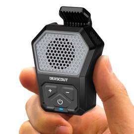 DexScout Wearable Bluetooth Speaker,Birthday Valentine's Day for Men Women,Clip-on Wireless Portable Mini Speakers,Built-in Mics for Hands-Free Music and Calls,Up to 12H Battery Life (Gray)