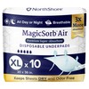 NorthShore MagicSorb Air, 30 x 36, 60 oz., Super-Absorbent Disposable