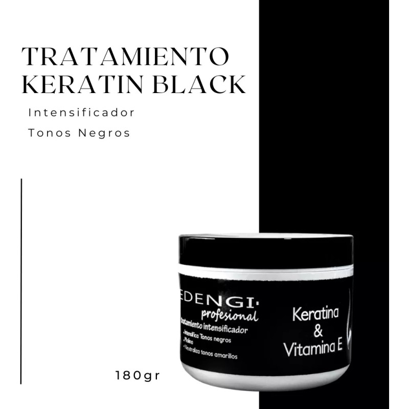 Edengi Keratina Y Vitamina E Tratamiento Intensificador Tono Negro